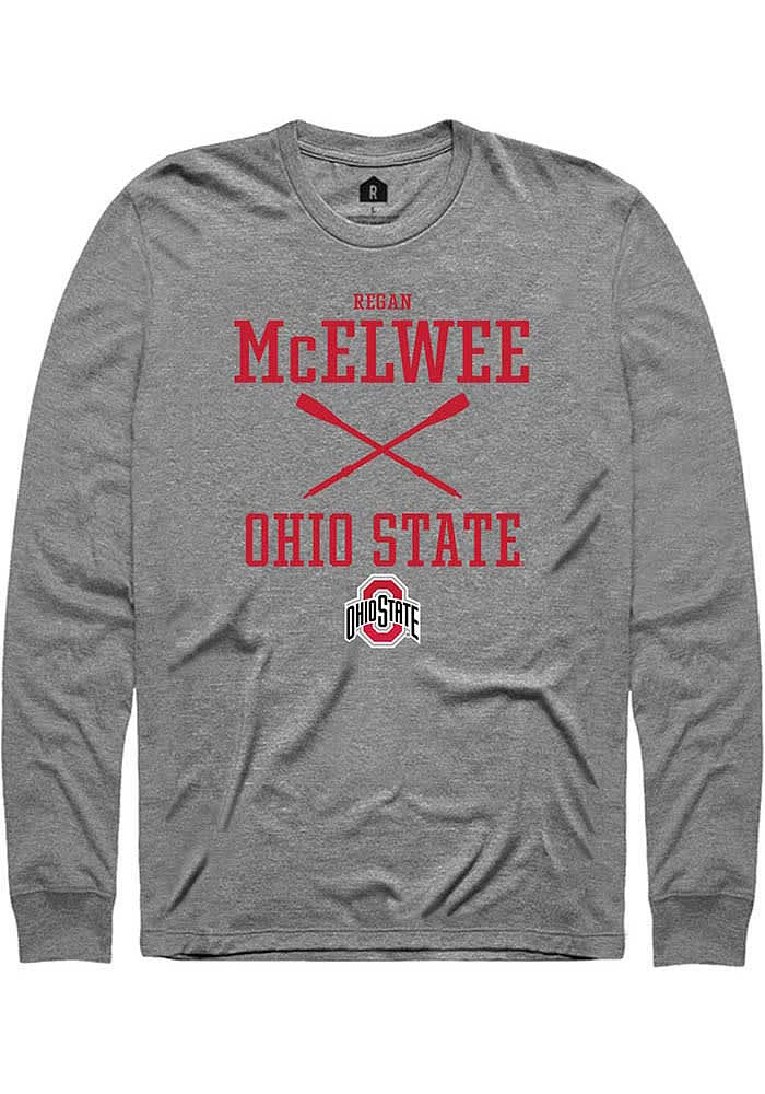 Regan McElwee  Ohio State Buckeyes Graphite Rally NIL Sport Icon Long Sleeve T Shirt