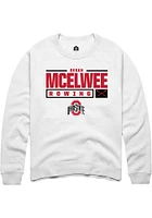 Regan McElwee Rally Ohio State Buckeyes Mens NIL Stacked Box Long Sleeve Crew Sweatshirt