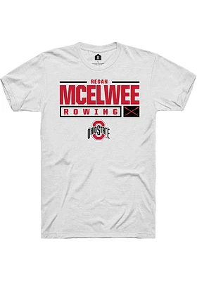 Regan McElwee Ohio State Buckeyes Rally NIL Stacked Box Short Sleeve T Shirt