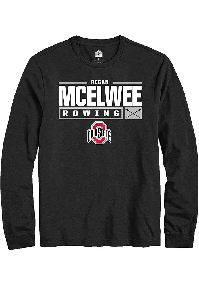 Regan McElwee Ohio State Buckeyes Rally NIL Stacked Box Long Sleeve T Shirt