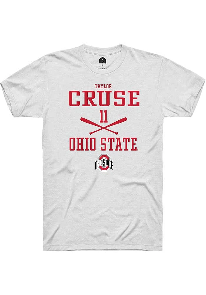 Taylor Cruse Ohio State Buckeyes Rally NIL Sport Icon Short Sleeve T Shirt