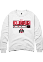 Kary Hollenbaugh Rally Ohio State Buckeyes Mens NIL Stacked Box Long Sleeve Crew Sweatshi