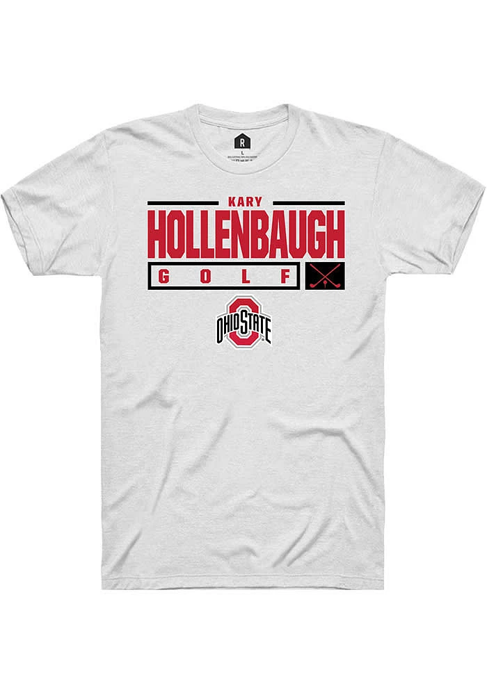 Kary Hollenbaugh Ohio State Buckeyes Rally NIL Stacked Box Short Sleeve T Shirt