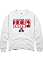 Audrey Rudolph Rally Ohio State Buckeyes Mens NIL Stacked Box Long Sleeve Crew Sweatshirt