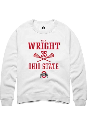 Ella Wright Rally Ohio State Buckeyes Mens NIL Sport Icon Long Sleeve Crew Sweatshirt