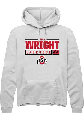 Ella Wright Rally Ohio State Buckeyes Mens NIL Stacked Box Long Sleeve Hoodie