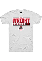 Ella Wright Ohio State Buckeyes Rally NIL Stacked Box Short Sleeve T Shirt