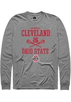 Gabriella Cleveland  Ohio State Buckeyes Graphite Rally NIL Sport Icon Long Sleeve T Shirt