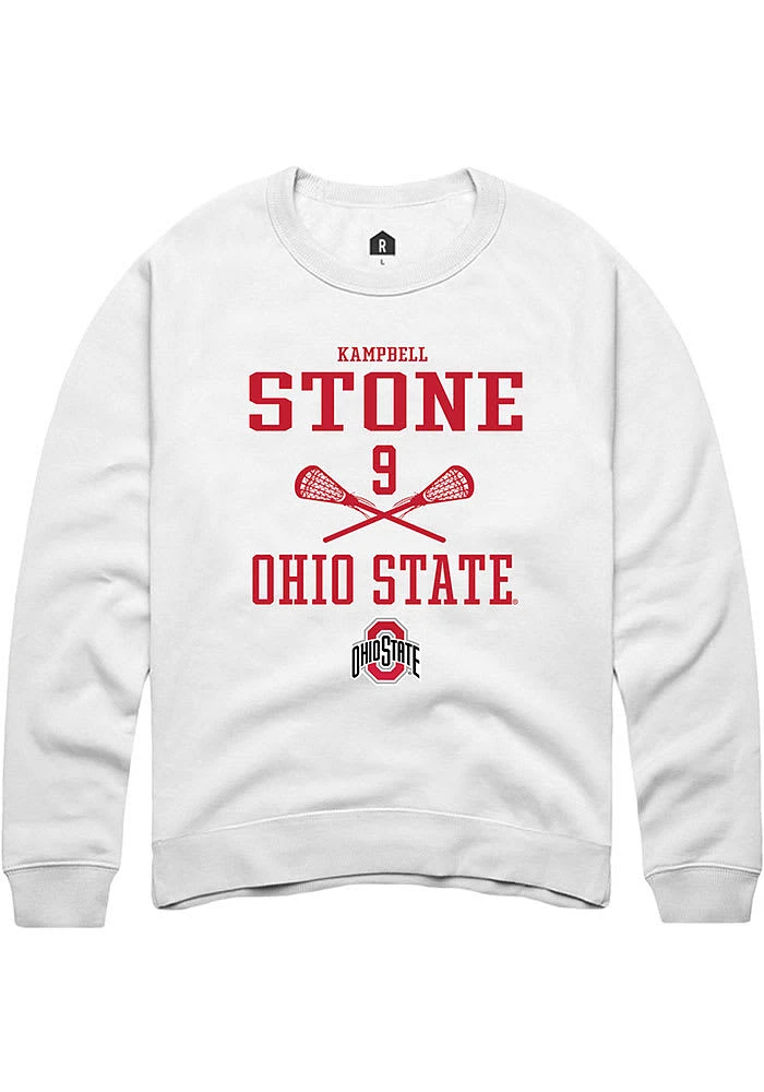 Kampbell Stone Rally Ohio State Buckeyes Mens NIL Sport Icon Long Sleeve Crew Sweatshirt