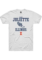 Shawn Juliette  Illinois Fighting Illini White Rally NIL Sport Icon Track Short Sleeve T Shirt