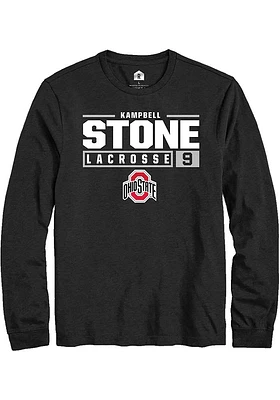 Kampbell Stone Ohio State Buckeyes Rally NIL Stacked Box Long Sleeve T Shirt