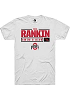 Mia Rankin Ohio State Buckeyes Rally NIL Stacked Box Short Sleeve T Shirt