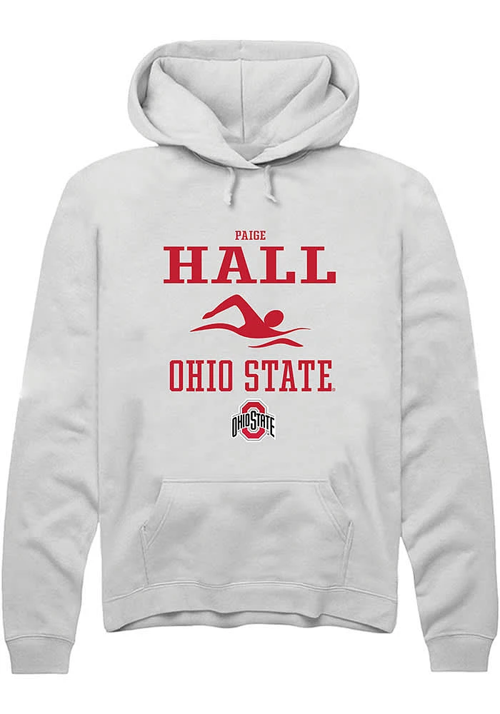 Paige Hall Rally Ohio State Buckeyes Mens NIL Sport Icon Long Sleeve Hoodie