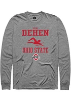 Reese Dehen  Ohio State Buckeyes Graphite Rally NIL Sport Icon Long Sleeve T Shirt