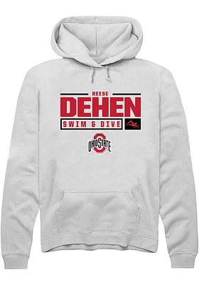 Reese Dehen Rally Ohio State Buckeyes Mens NIL Stacked Box Long Sleeve Hoodie