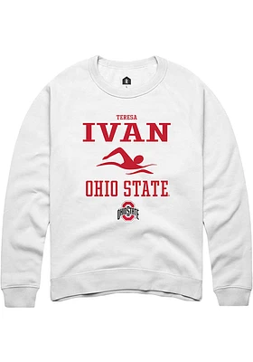 Teresa Ivan Rally Ohio State Buckeyes Mens NIL Sport Icon Long Sleeve Crew Sweatshirt