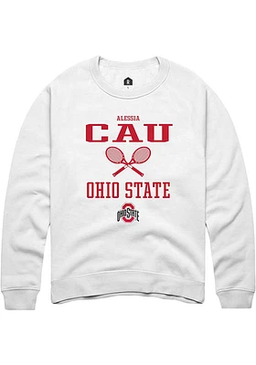 Alessia Cau Rally Ohio State Buckeyes Mens NIL Sport Icon Long Sleeve Crew Sweatshirt