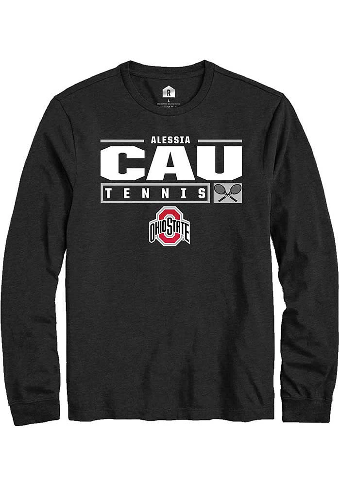 Alessia Cau Ohio State Buckeyes Rally NIL Stacked Box Long Sleeve T Shirt