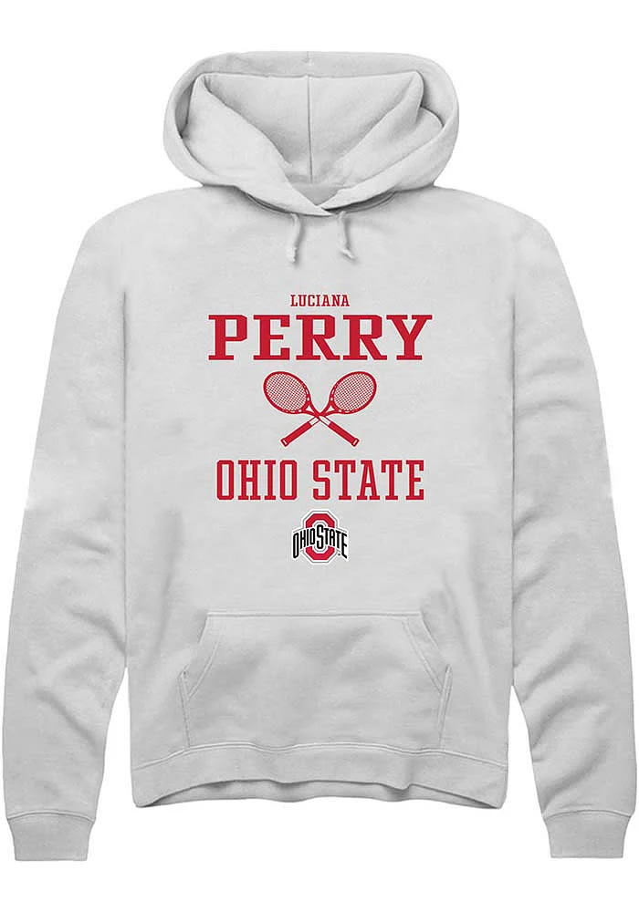 Luciana Perry Rally Ohio State Buckeyes Mens NIL Sport Icon Long Sleeve Hoodie