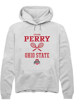 Luciana Perry Rally Ohio State Buckeyes Mens NIL Sport Icon Long Sleeve Hoodie