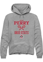 Luciana Perry  Rally Ohio State Buckeyes Mens Graphite NIL Sport Icon Long Sleeve Hoodie