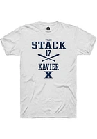 Tyler Stack  Xavier Musketeers White Rally NIL Sport Icon Short Sleeve T Shirt