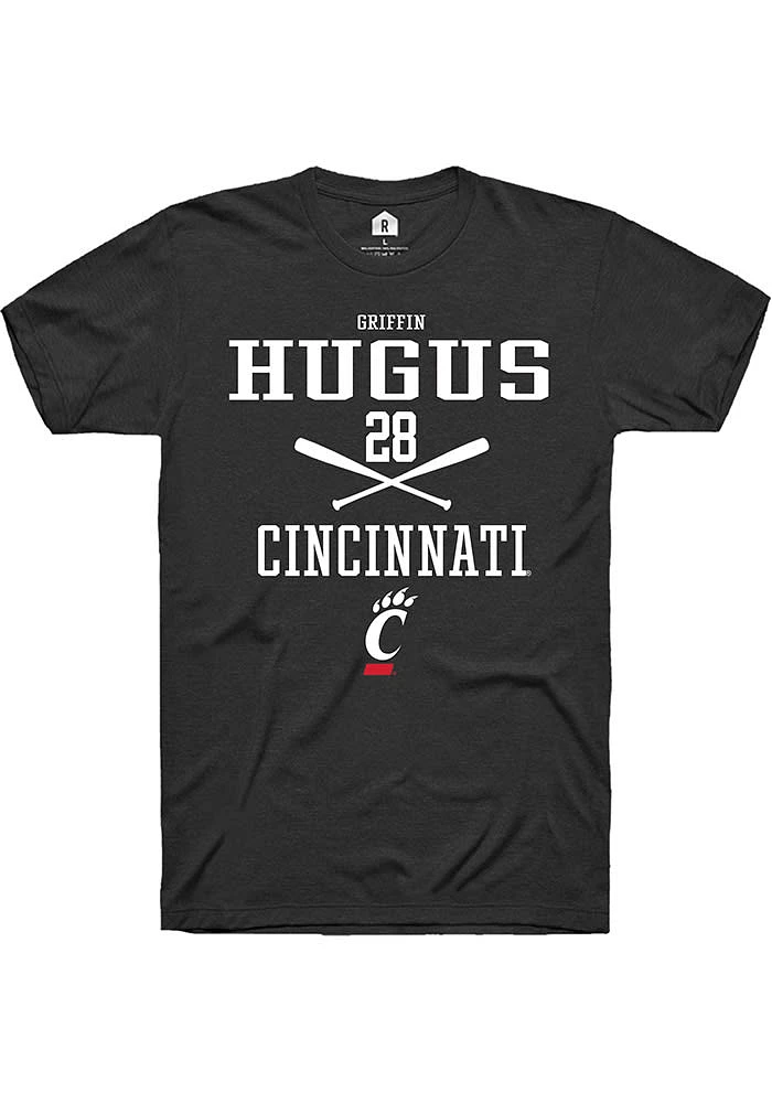 Griffin Hugus Cincinnati Bearcats Rally NIL Sport Icon Short Sleeve T Shirt