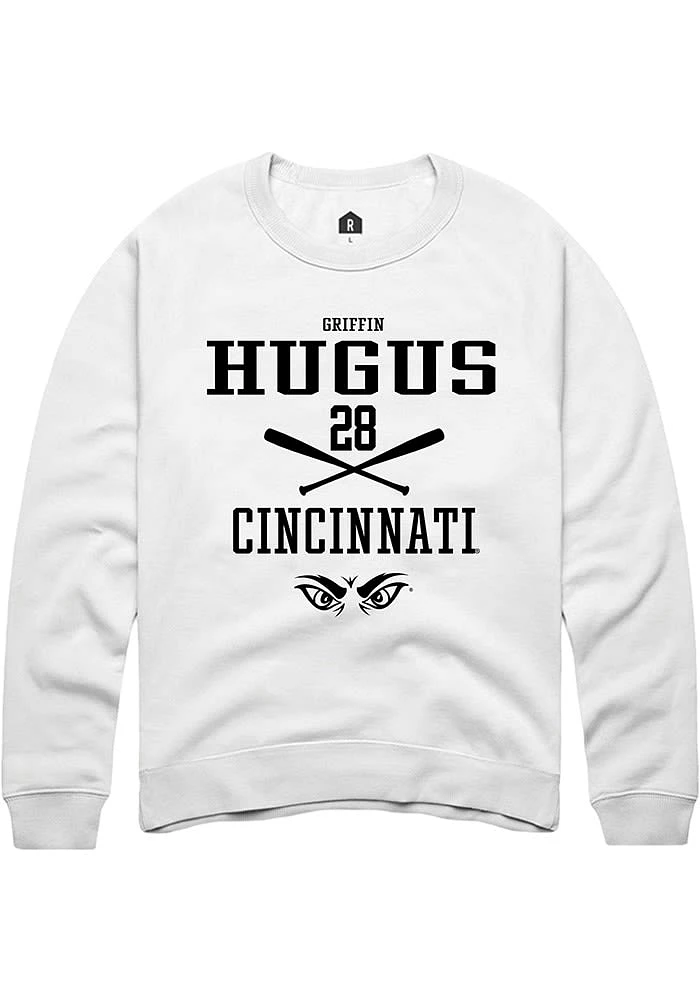 Griffin Hugus Rally Cincinnati Bearcats Mens NIL Sport Icon Long Sleeve Crew Sweatshirt