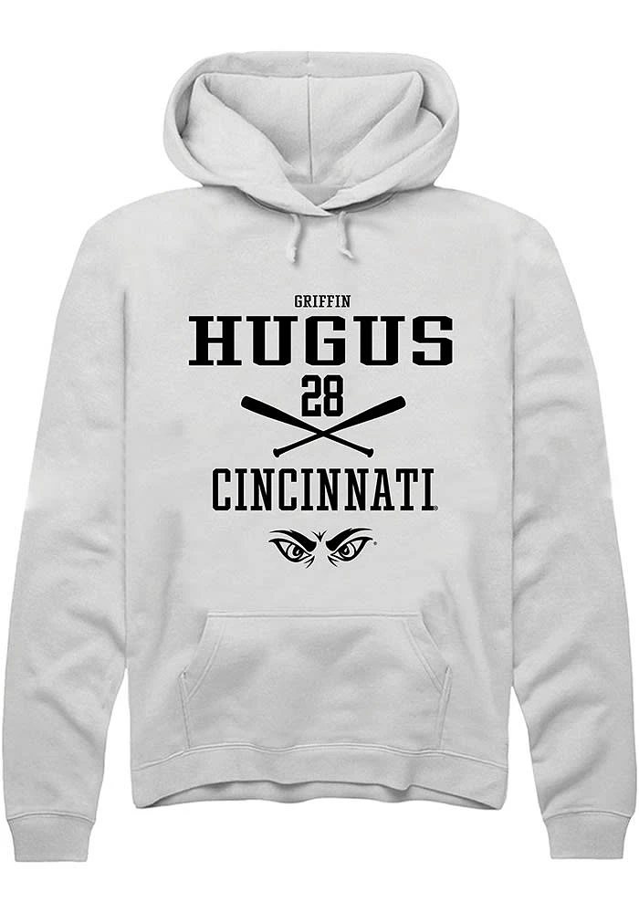 Griffin Hugus Rally Cincinnati Bearcats Mens NIL Sport Icon Long Sleeve Hoodie