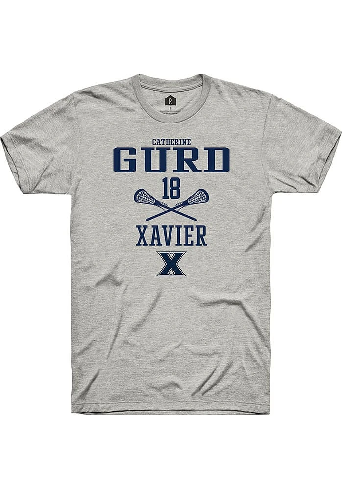 Catherine Gurd  Xavier Musketeers Ash Rally NIL Sport Icon Short Sleeve T Shirt