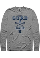 Catherine Gurd  Xavier Musketeers Graphite Rally NIL Sport Icon Long Sleeve T Shirt