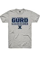 Catherine Gurd  Xavier Musketeers Ash Rally NIL Stacked Box Short Sleeve T Shirt