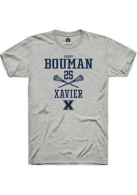 Gabby Bouman  Xavier Musketeers Ash Rally NIL Sport Icon Short Sleeve T Shirt