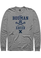 Gabby Bouman  Xavier Musketeers Graphite Rally NIL Sport Icon Long Sleeve T Shirt