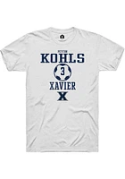 Peyton Kohls  Xavier Musketeers White Rally NIL Sport Icon Short Sleeve T Shirt