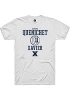 Karissa Quenichet  Xavier Musketeers White Rally NIL Sport Icon Short Sleeve T Shirt