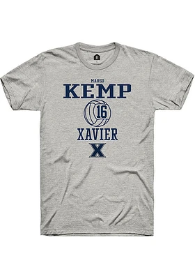 Margo Kemp  Xavier Musketeers Ash Rally NIL Sport Icon Short Sleeve T Shirt