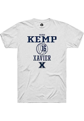 Margo Kemp  Xavier Musketeers White Rally NIL Sport Icon Short Sleeve T Shirt