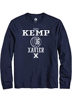 Margo Kemp  Xavier Musketeers Navy Blue Rally NIL Sport Icon Long Sleeve T Shirt