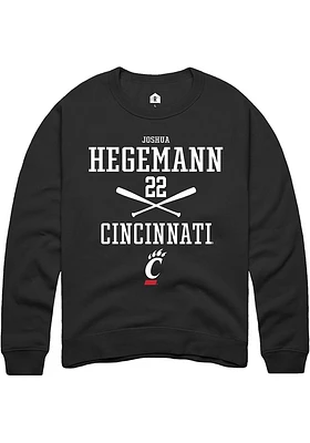 Joshua Hegemann Rally Cincinnati Bearcats Mens NIL Sport Icon Long Sleeve Crew Sweatshirt