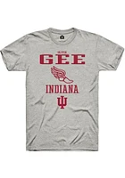 Olivia Gee  Indiana Hoosiers Ash Rally NIL Sport Icon Short Sleeve T Shirt