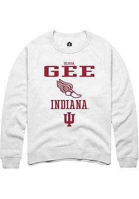 Olivia Gee Rally Indiana Hoosiers Mens NIL Sport Icon Long Sleeve Crew Sweatshirt