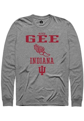 Olivia Gee  Indiana Hoosiers Graphite Rally NIL Sport Icon Long Sleeve T Shirt