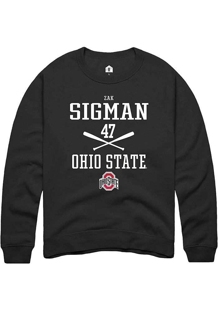 Zak Sigman Rally Ohio State Buckeyes Mens NIL Sport Icon Long Sleeve Crew Sweatshirt