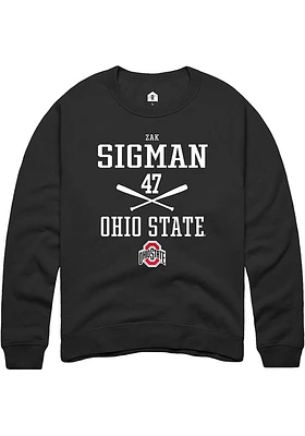 Zak Sigman Rally Ohio State Buckeyes Mens NIL Sport Icon Long Sleeve Crew Sweatshirt