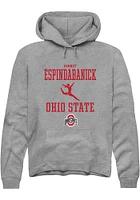 Bennet EspindaBanick  Rally Ohio State Buckeyes Mens Graphite NIL Sport Icon Long Sleeve Hoodie