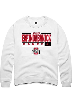 Bennet EspindaBanick Rally Ohio State Buckeyes Mens NIL Stacked Box Long Sleeve Crew Sweats