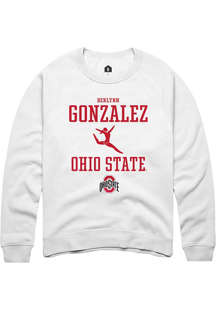 Berlynn Gonzalez Rally Ohio State Buckeyes Mens NIL Sport Icon Long Sleeve Crew Sweatshir