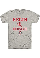 Danni Gelin  Ohio State Buckeyes Ash Rally NIL Sport Icon Short Sleeve T Shirt