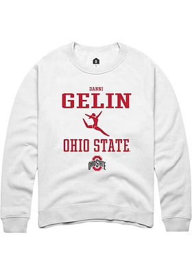 Danni Gelin Rally Ohio State Buckeyes Mens NIL Sport Icon Long Sleeve Crew Sweatshirt